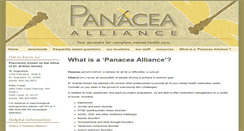 Desktop Screenshot of panaceaalliance.net